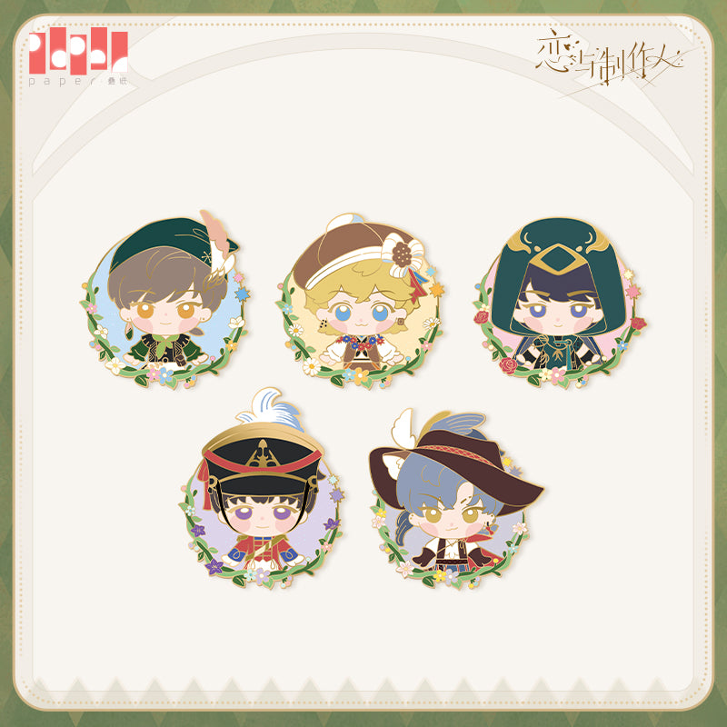 【Pre-Order】Mr Love: Queen's Choice - Sugar, Ribbon and Rabbit Hole Chibi Metal Badge