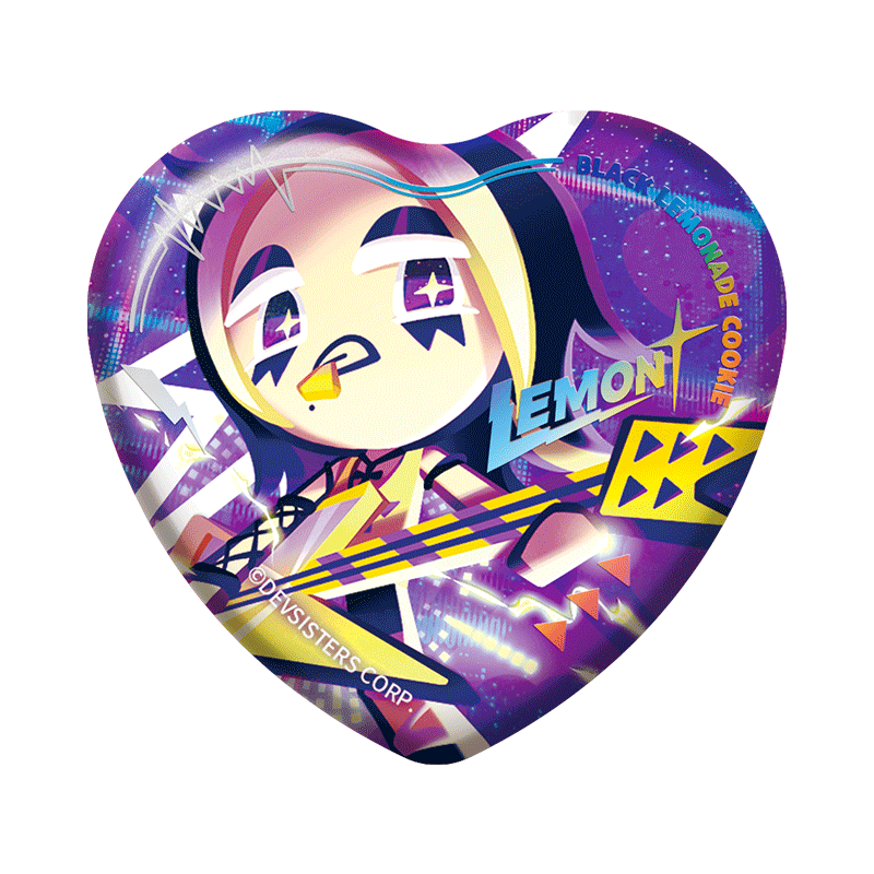 CookieRun: Kingdom-"Soda Pop Rock Fest" Heart-Shaped Badge