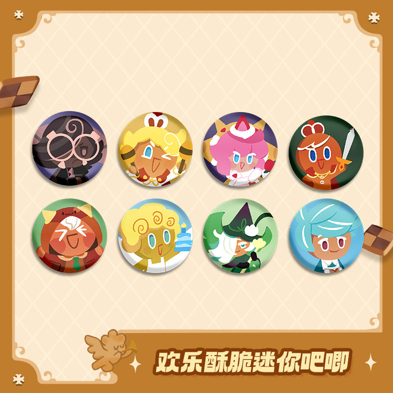 CookieRun: Kingdom-"Happy Crunch" Series Mini Badge Set