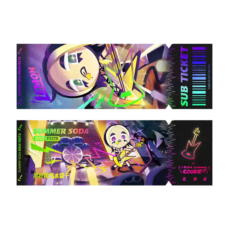 CookieRun: Kingdom-"Soda Pop Rock Fest" Laser Ticket