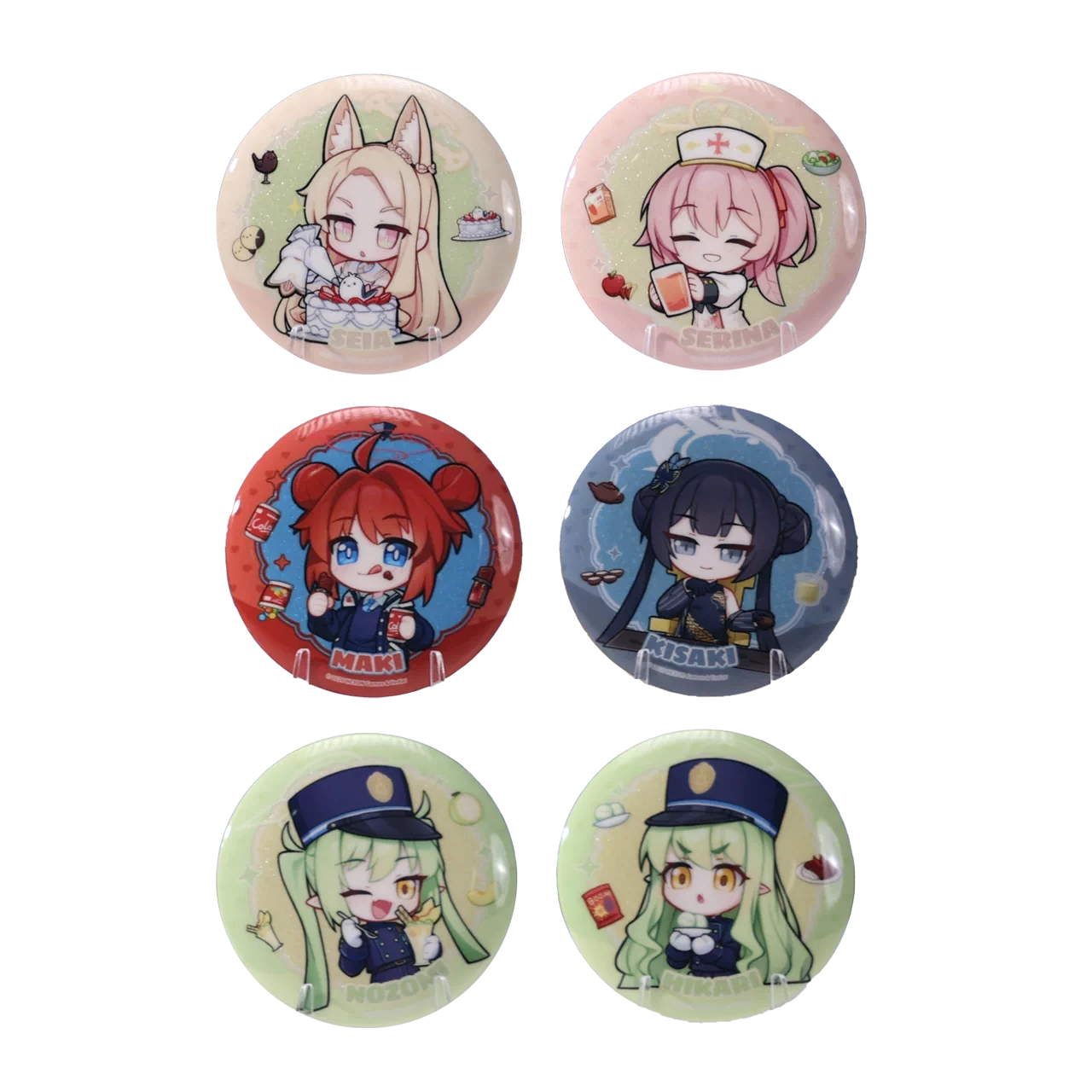 Blue Archive Kivotos Gourmet Chibi Badge - product image 4