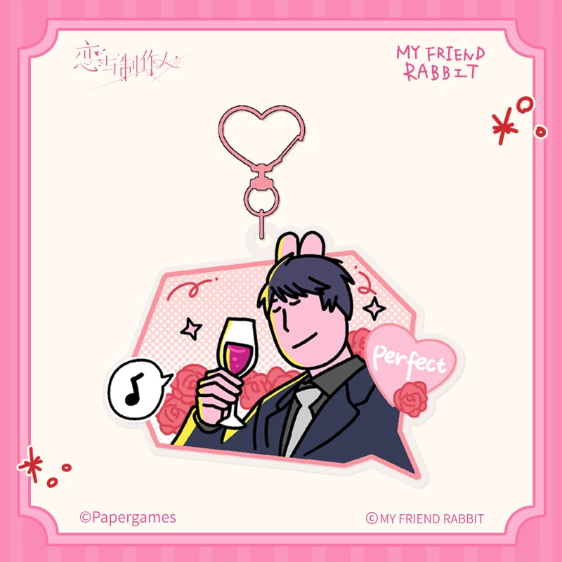 Mr. Love Queens Choice - My Friend Rabbit Acrylic Keychain Character Display 4