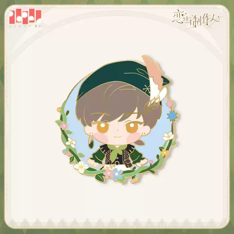 【Pre-Order】Mr Love: Queen's Choice - Sugar, Ribbon and Rabbit Hole Chibi Metal Badge