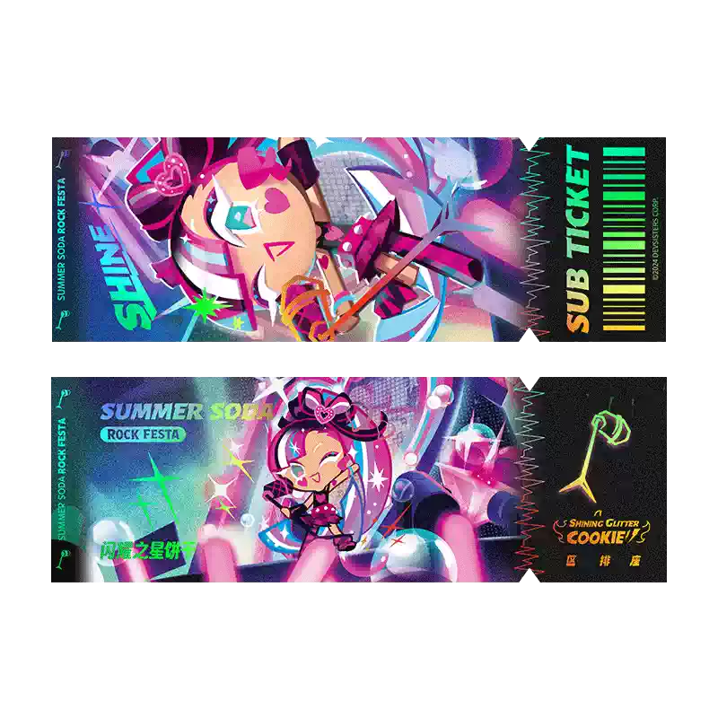 CookieRun: Kingdom-"Soda Pop Rock Fest" Laser Ticket