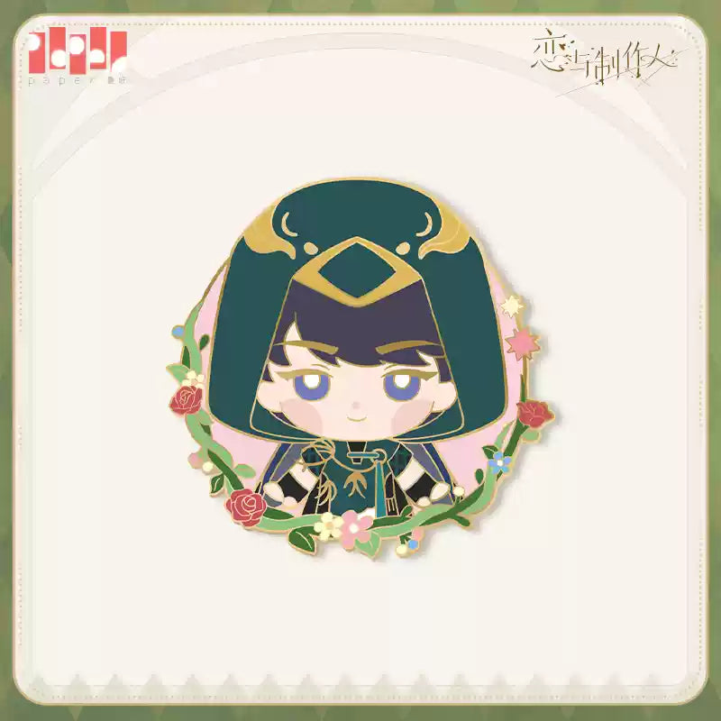 【Pre-Order】Mr Love: Queen's Choice - Sugar, Ribbon and Rabbit Hole Chibi Metal Badge