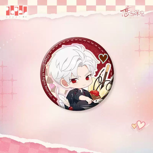 【Pre-Order】Love and Deepspace -  Whispers of the Heart Series Chibi Tinplate Badge