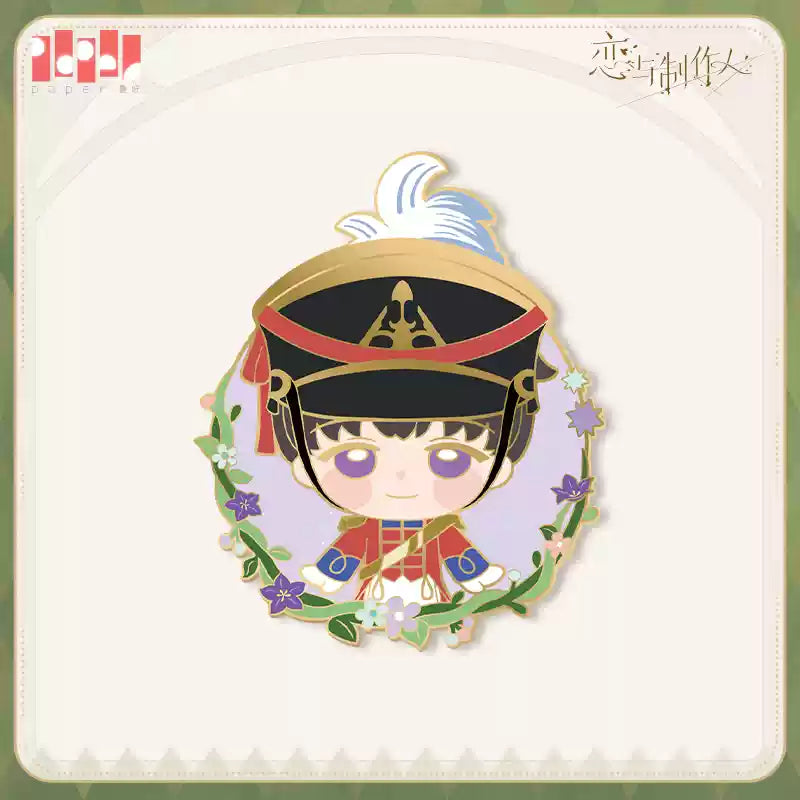 【Pre-Order】Mr Love: Queen's Choice - Sugar, Ribbon and Rabbit Hole Chibi Metal Badge