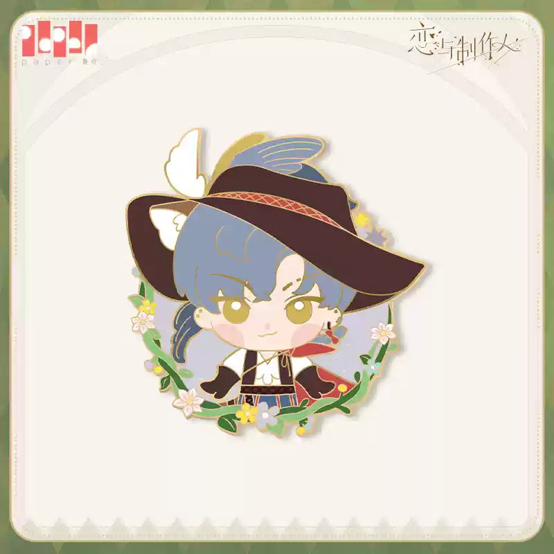 【Pre-Order】Mr Love: Queen's Choice - Sugar, Ribbon and Rabbit Hole Chibi Metal Badge