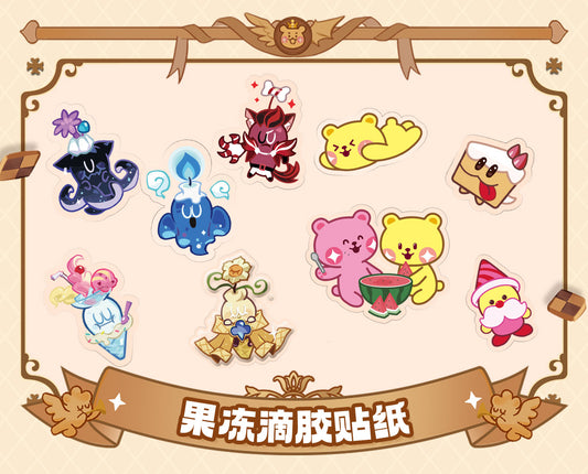 CookieRun: Kingdom-Ragora Bear Jelly Puffy Sticker Sheet