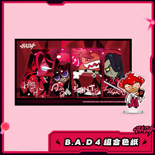 CookieRun: Kingdom-B.A.D 4 Group Acrylic Shikishi