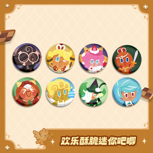 CookieRun: Kingdom-"Happy Crunch" Series Mini Badge Set