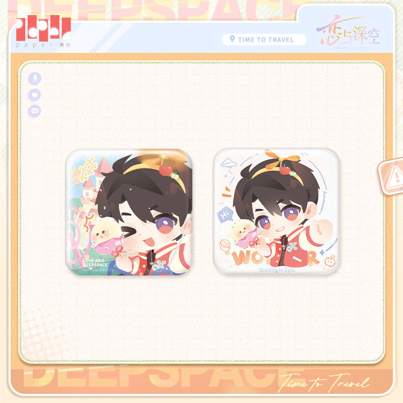 【Pre-Order】Love and Deepspace -Wild Wander Fun Series Mini Badge Set