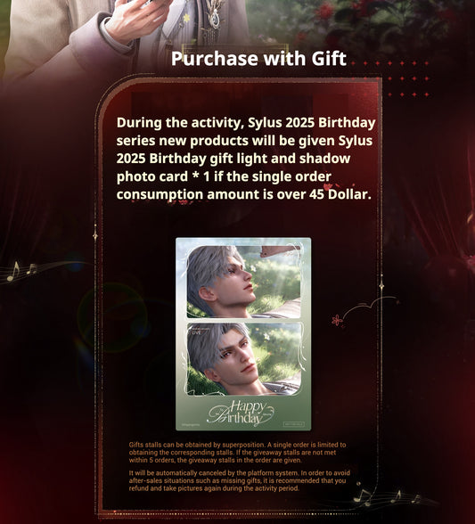 Love and Deepspace Sylus 2025 Birthday Where Hearts Live Purchase Gift