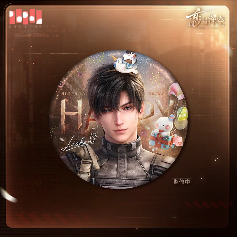 [Pre-Order] Love and Deepspace - Zayne 2026 Birthday Series Collectible Tinplate Badge