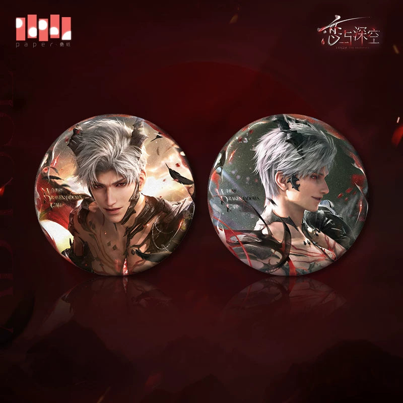 Love and Deepspace - Sylus Abyssal Sovereign Tinplate Badge