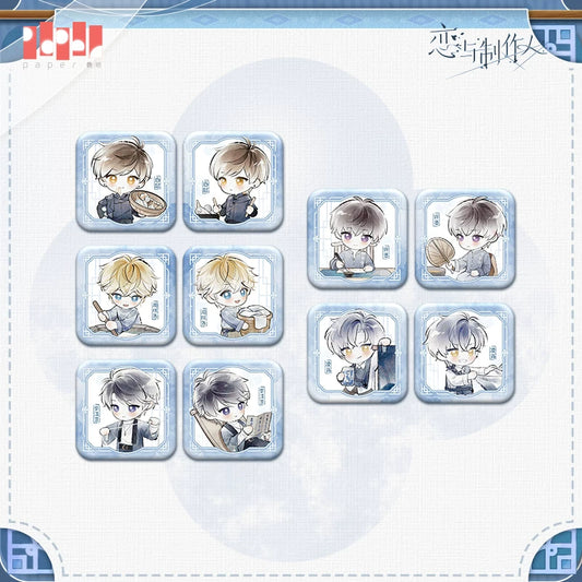 【Pre-Order】Mr Love: Queen's Choice - Azure Reverie Chibi Badge Set