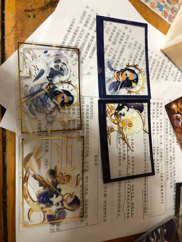 CookieRun: Kingdom-"Sea fairy &amp; Moonlight" Polaroid Card Set — buyer reference photo