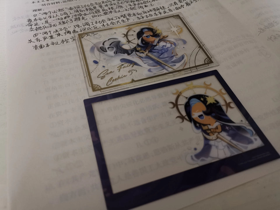 CookieRun: Kingdom-"Sea fairy &amp; Moonlight" Polaroid Card Set — buyer reference photo