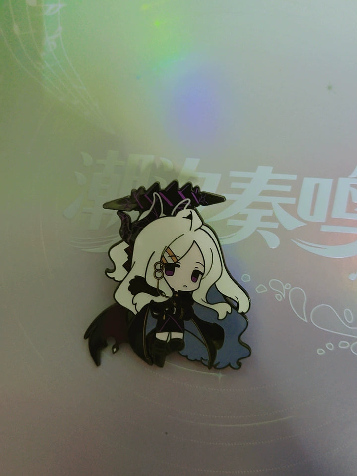 Blue Archive - Fluttering Wings Metal Badge Hina Mika Azusa Ichika — buyer reference photo