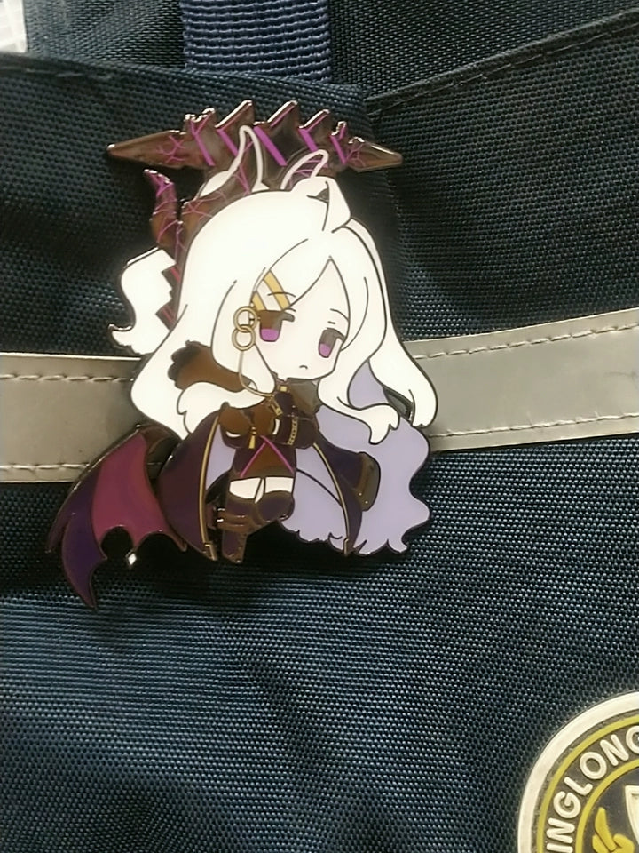 Blue Archive - Fluttering Wings Metal Badge Hina Mika Azusa Ichika — buyer reference photo