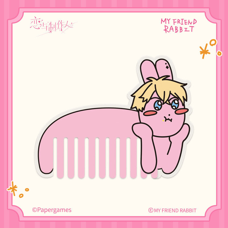 Mr Love Queens Choice My Friend Rabbit Acrylic Comb - Display