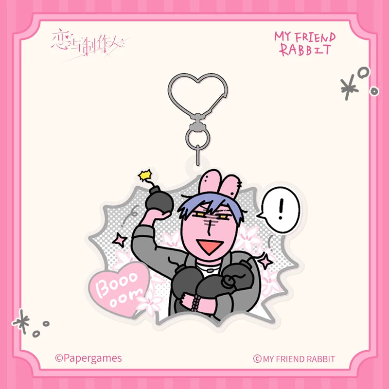 Mr. Love Queens Choice - My Friend Rabbit Acrylic Keychain Character Display 3